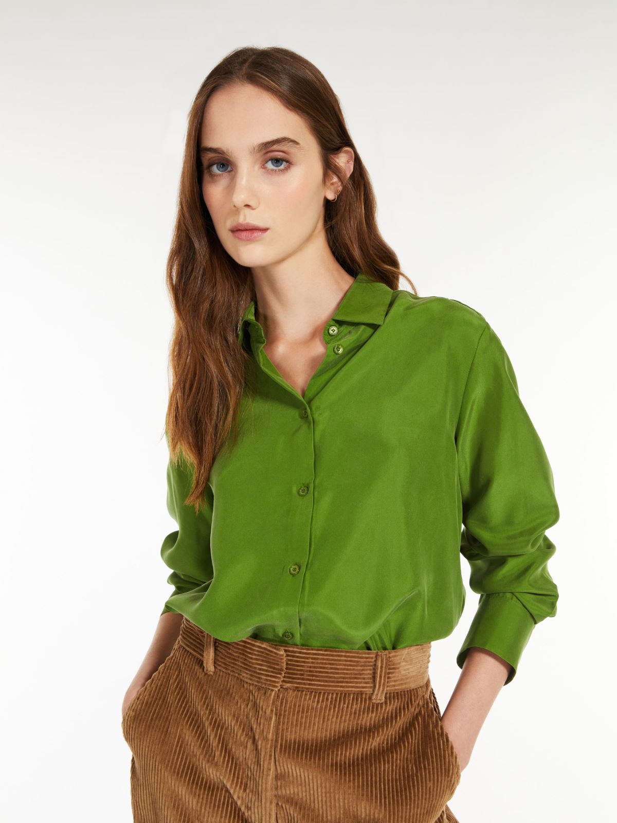 Silk shirt - GREEN - Max Mara - 4