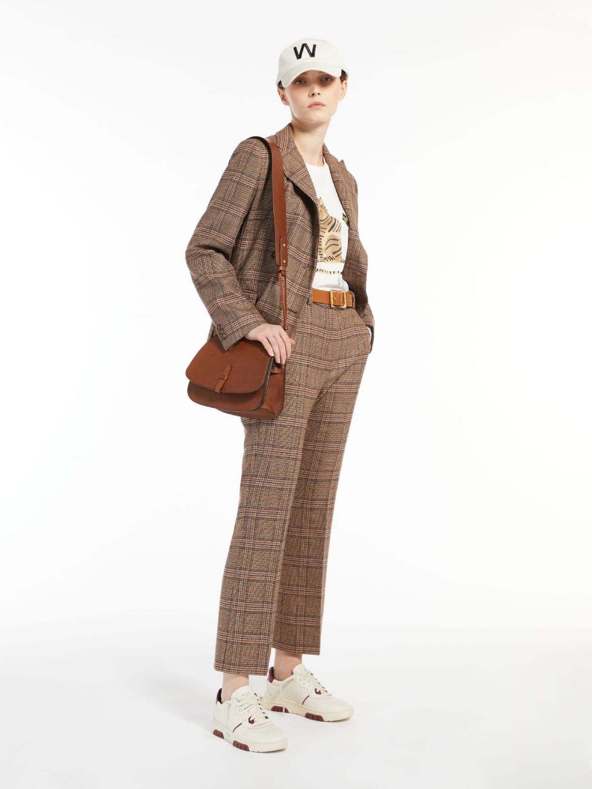 Wool twill trousers - TOBACCO - Max Mara