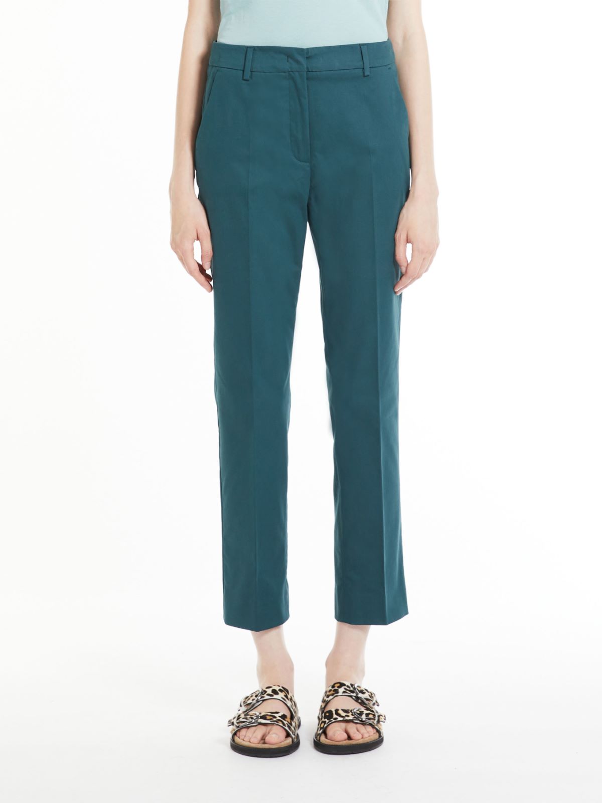 Sateen trousers - OIL - Max Mara - 2