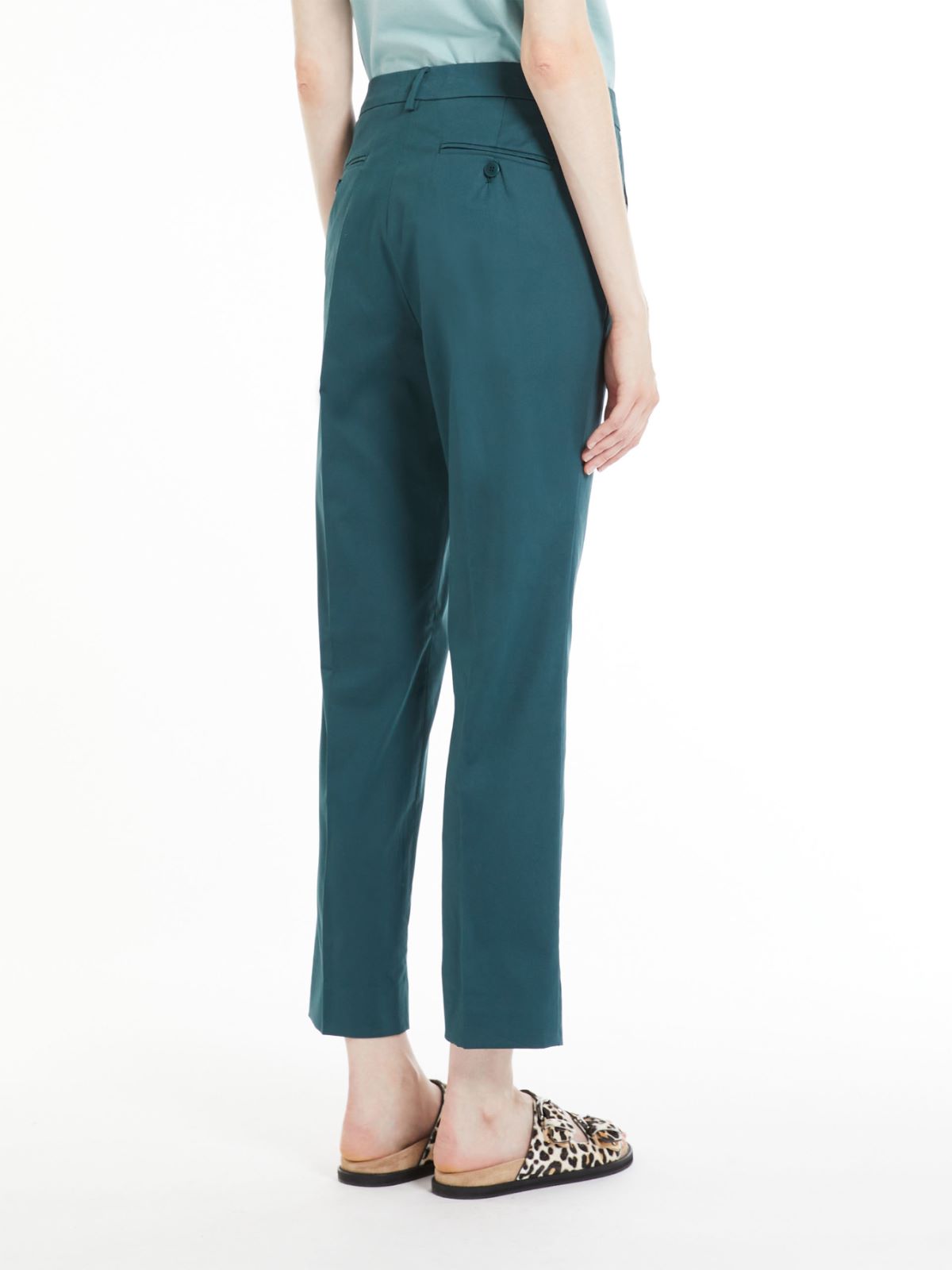 Sateen trousers - OIL - Max Mara - 3