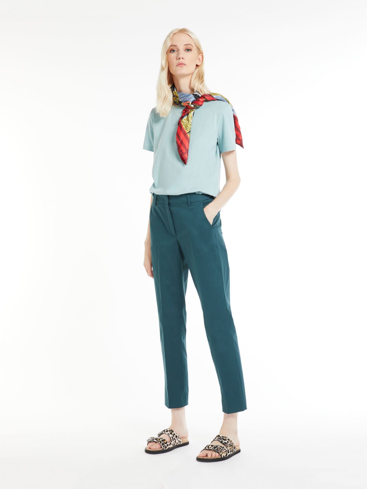 Sateen trousers - OIL - Max Mara