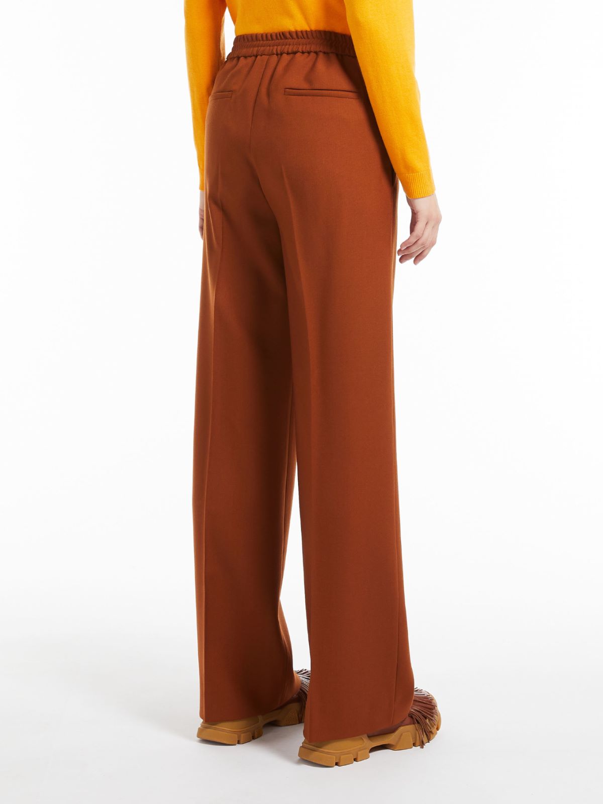 Woollen cloth trousers - RUST - Max Mara - 3