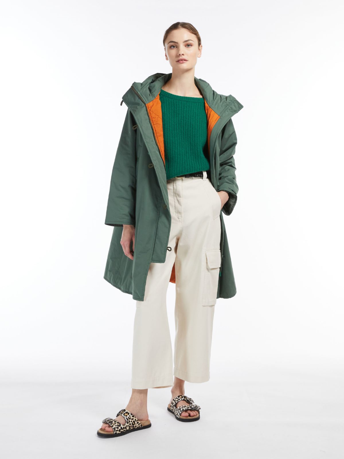 Cotton trousers - IVORY - Max Mara