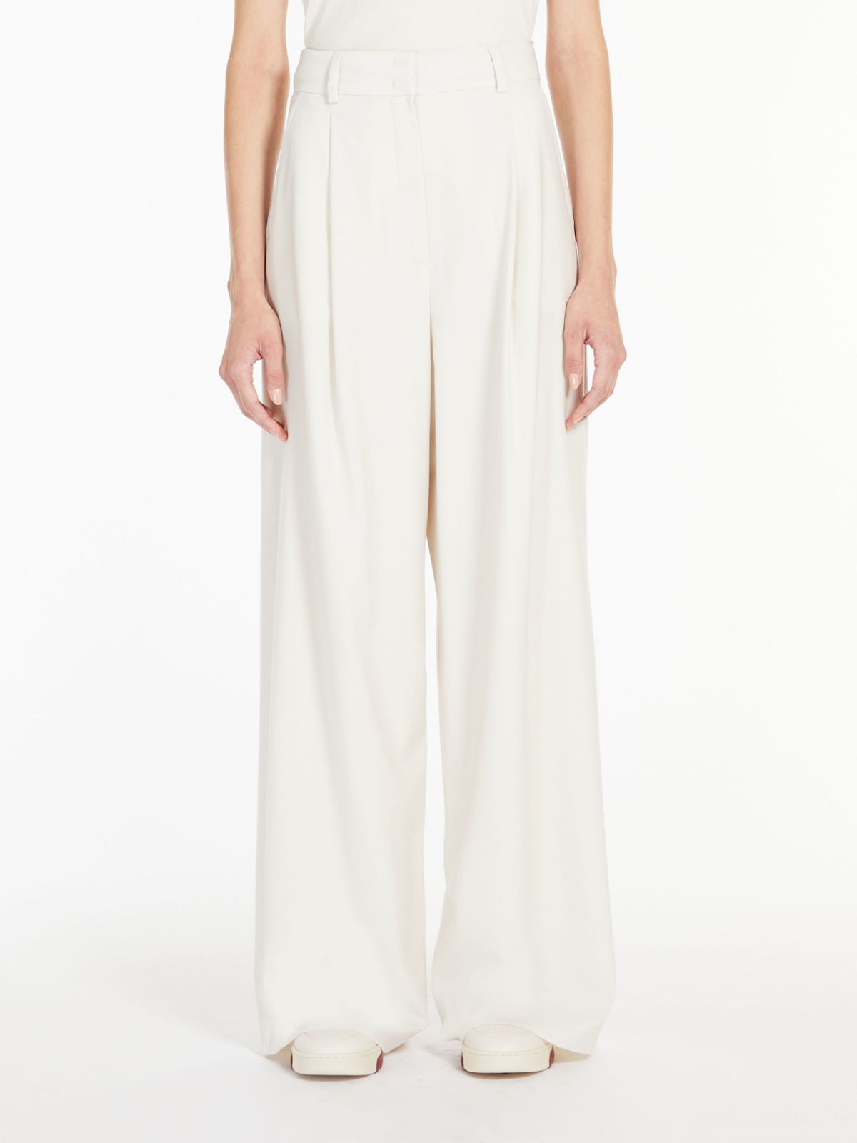 Wool trousers - IVORY - Max Mara - 2