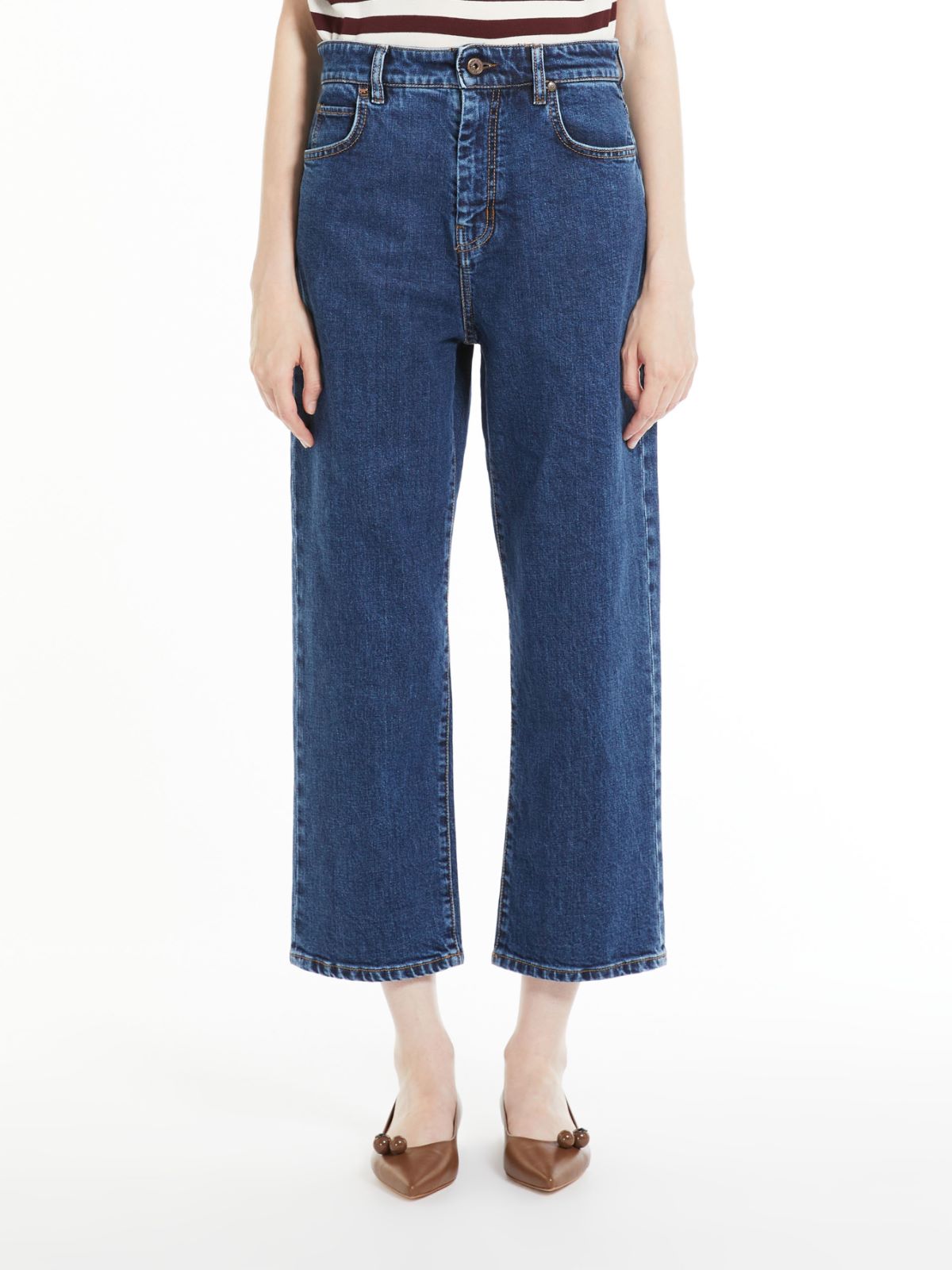 Cotton denim jeans - NAVY - Max Mara - 2
