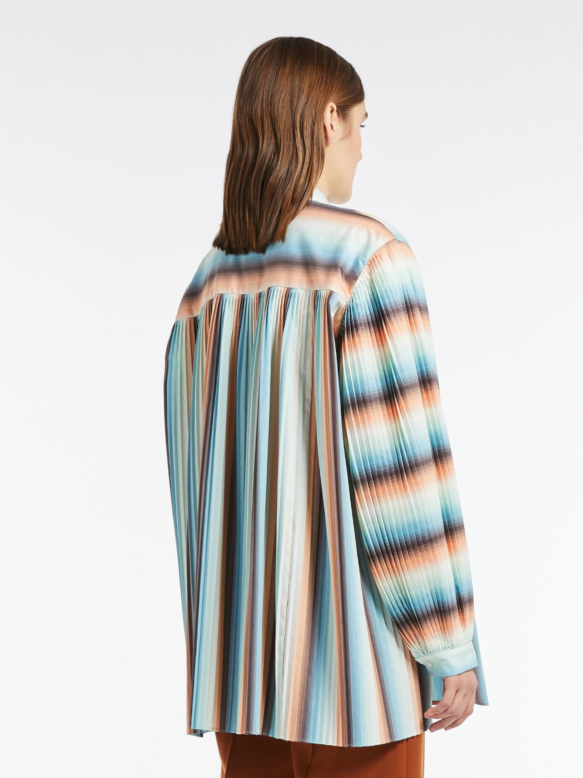 Cotton poplin tunic - PASTEL GREEN - Max Mara - 3