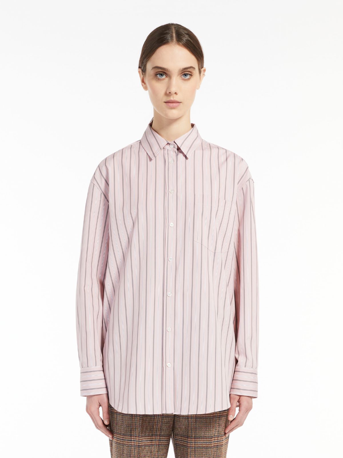 Cotton poplin tunic - PINK - Max Mara - 2