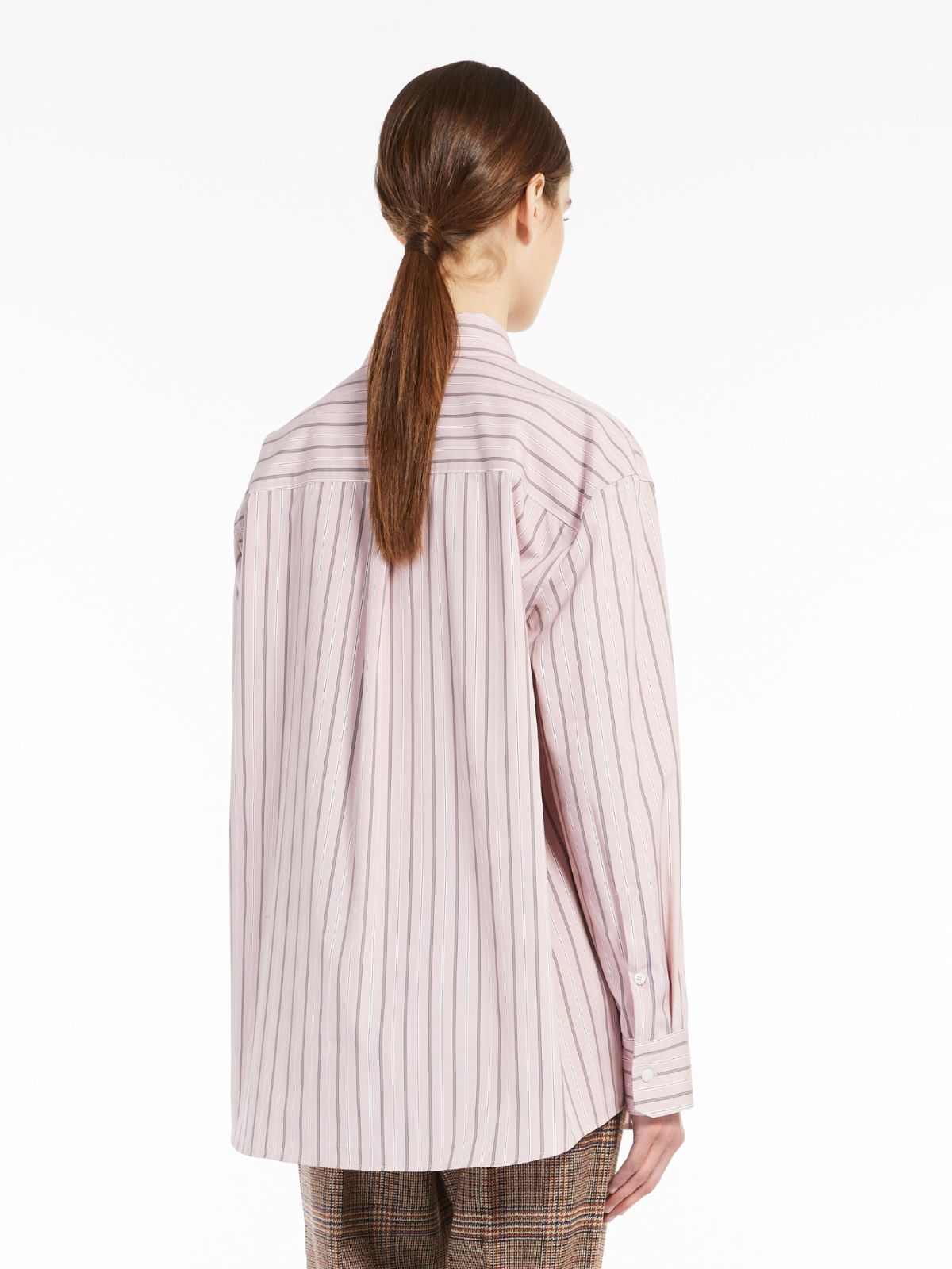 Cotton poplin tunic - PINK - Max Mara - 3