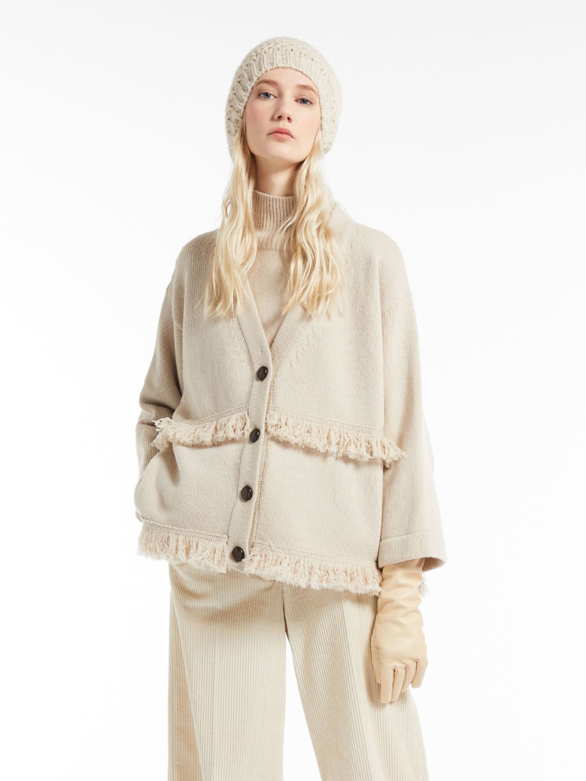 Wool cardigan - BEIGE - Max Mara - 4