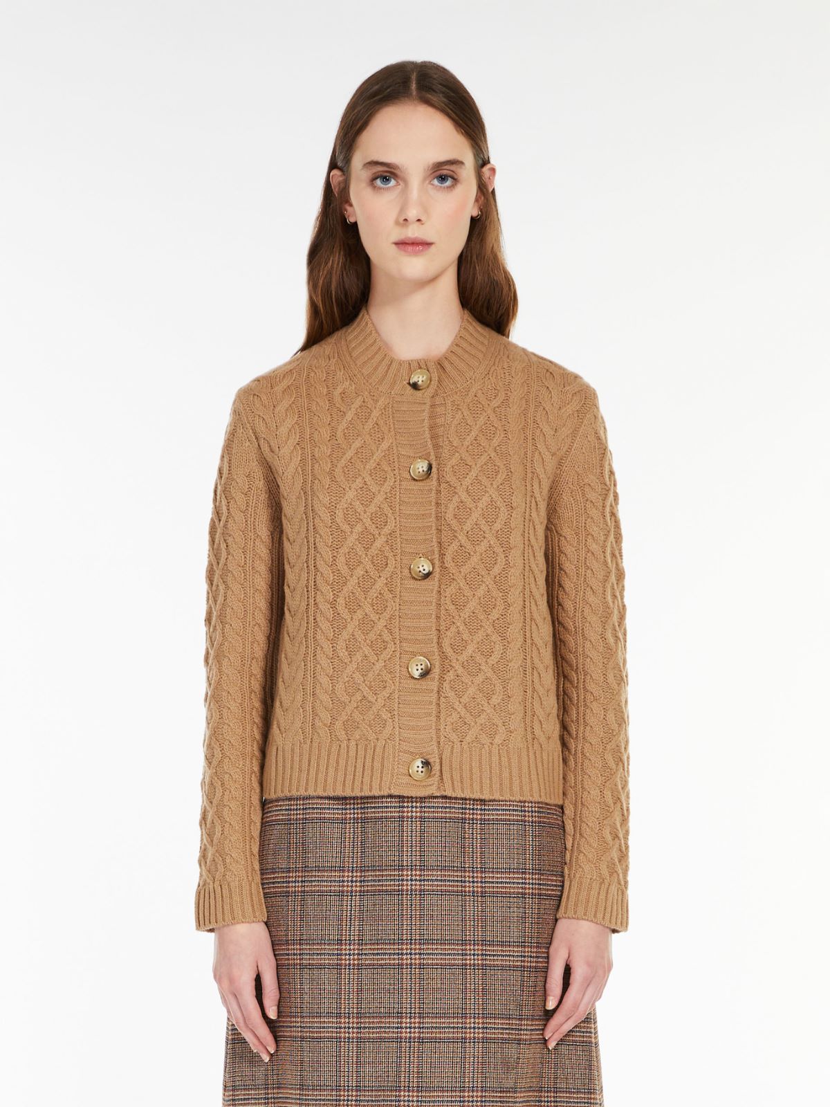 Carded wool cardigan - CAMEL - Max Mara - 2