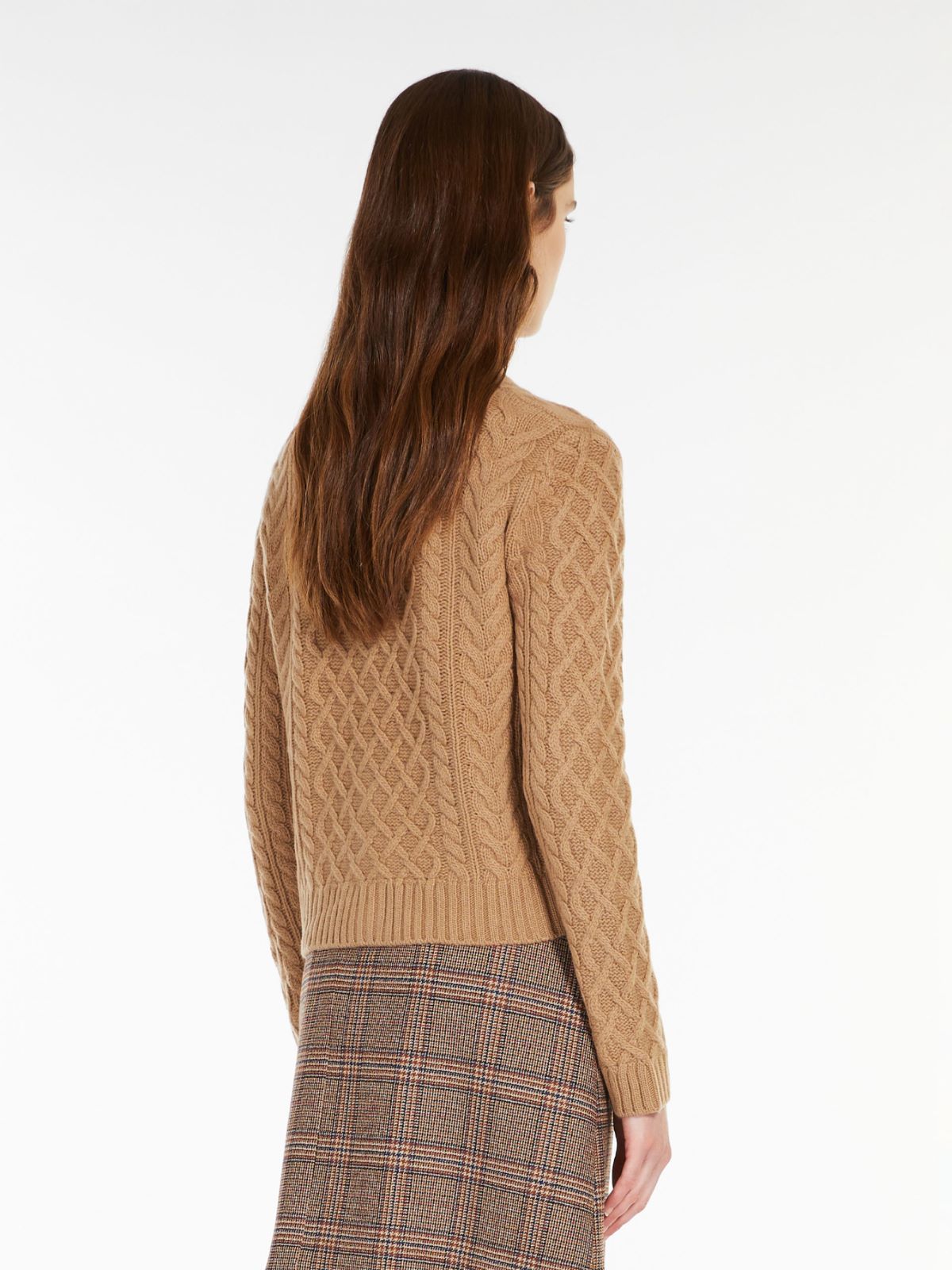 Carded wool cardigan - CAMEL - Max Mara - 3