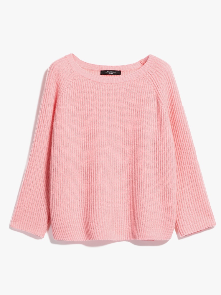 Cashmere yarn sweater, powder 