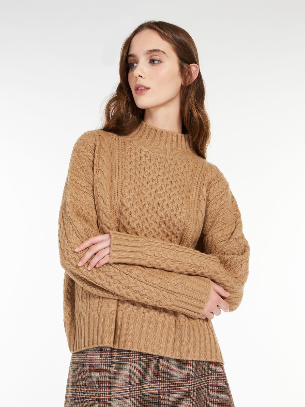 Carded wool yarn sweater - CAMEL - Max Mara - 4