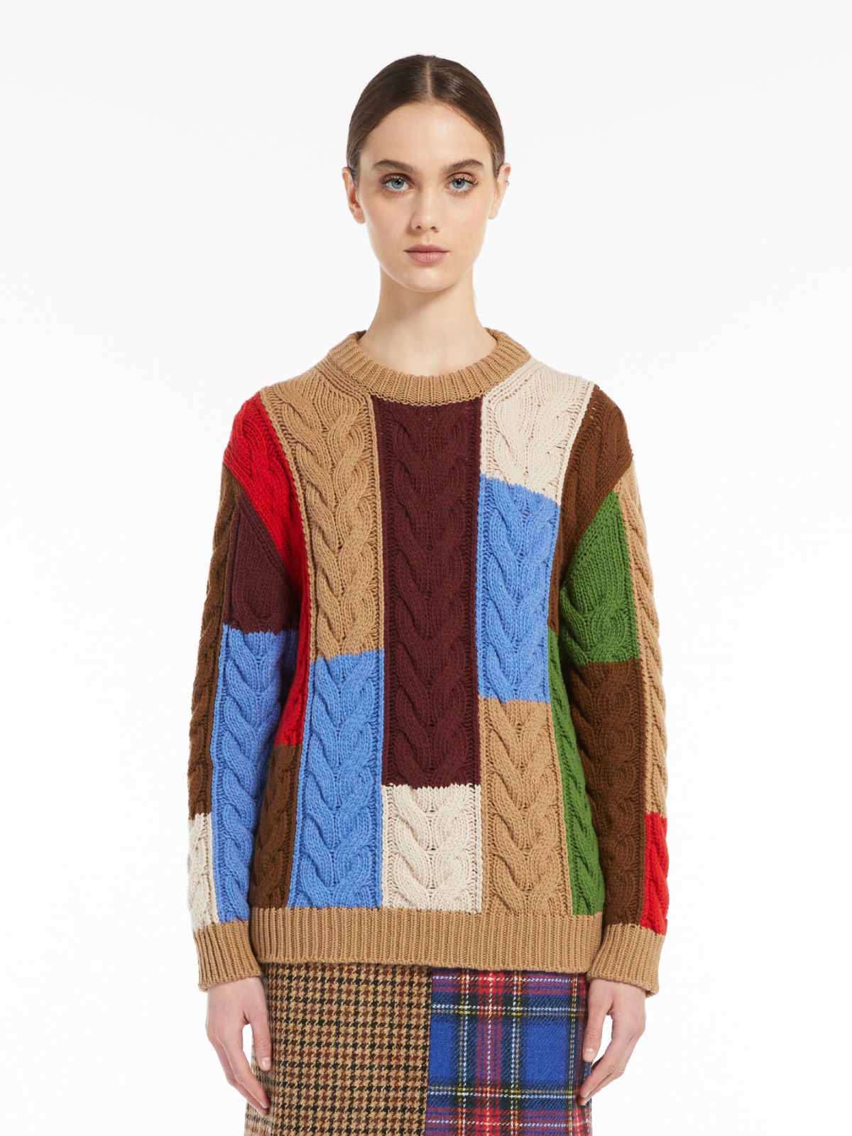 Carded wool sweater - CORNFLOWER BLUE - Max Mara - 2