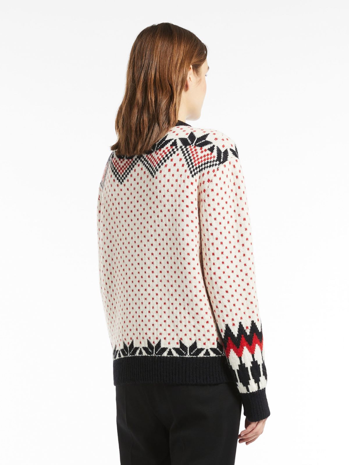 Alpaca and wool sweater - RED - Max Mara - 3