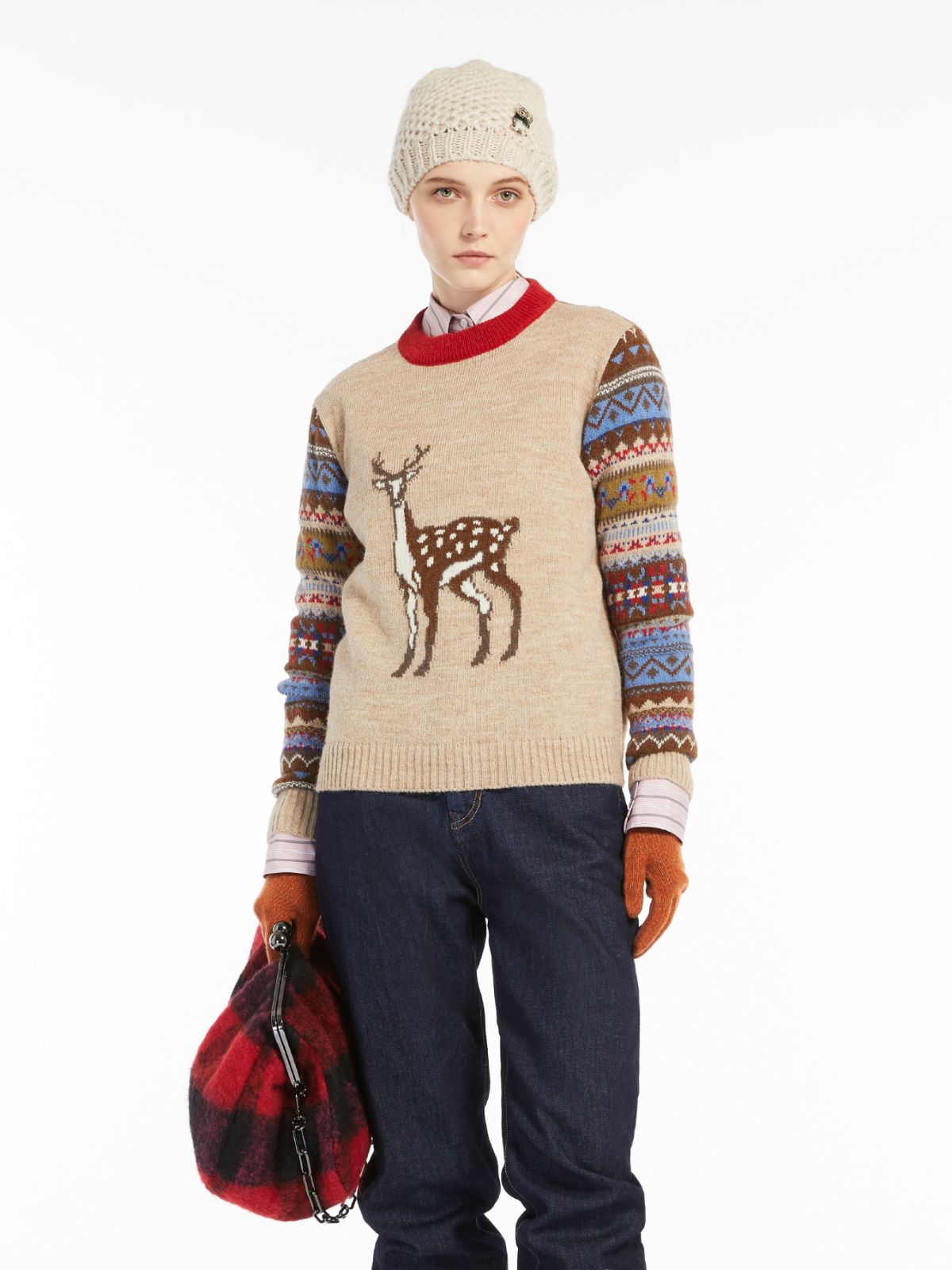 Alpaca and wool sweater - CAMEL - Max Mara - 4