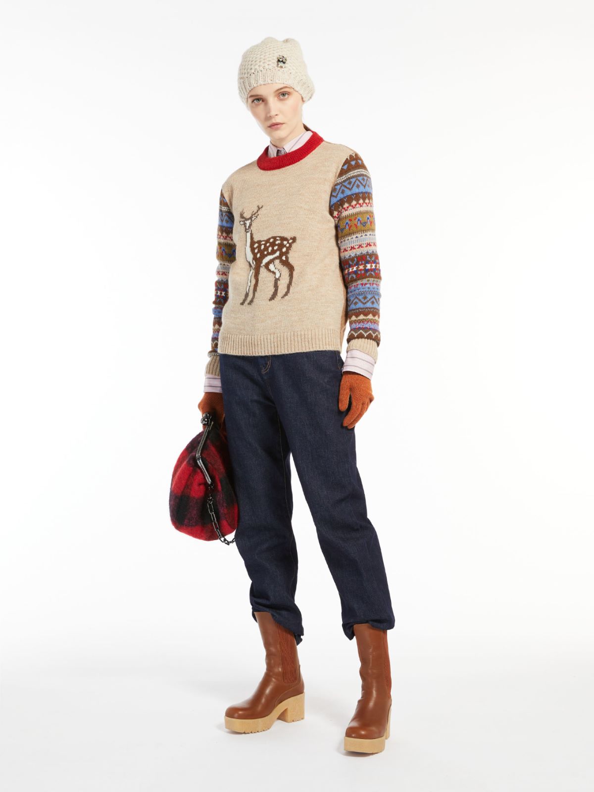 Alpaca and wool sweater - CAMEL - Max Mara