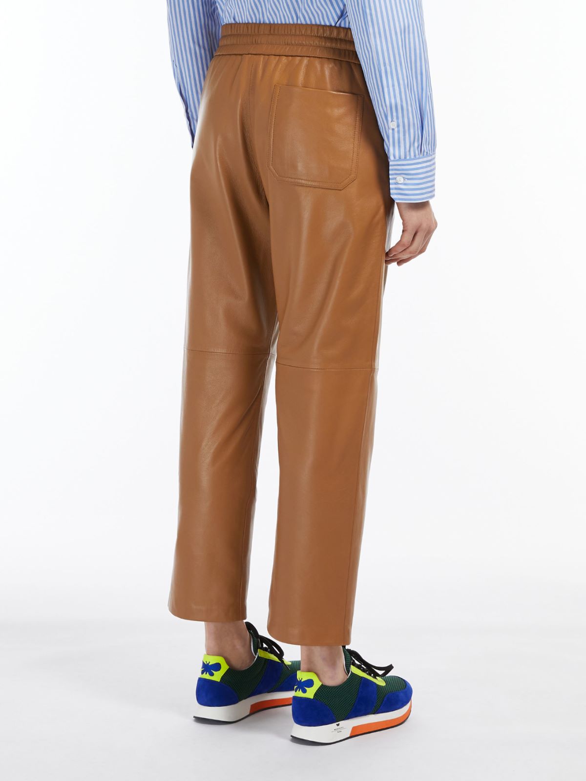 Nappa leather trousers - CARAMEL - Max Mara - 3