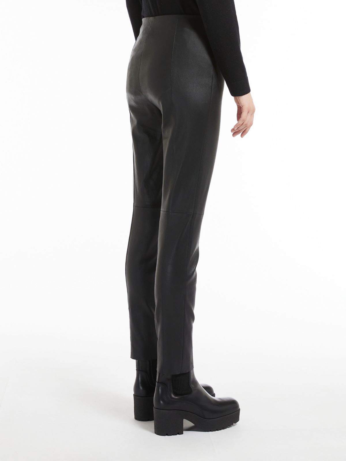Nappa leather leggings - BLACK - Max Mara - 3