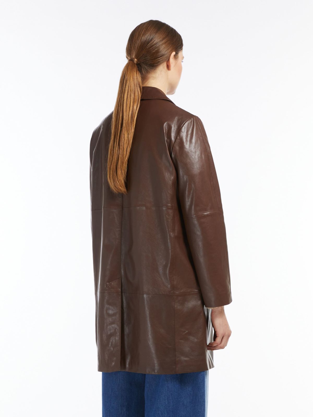 Nappa leather duster coat - TOBACCO - Max Mara - 3