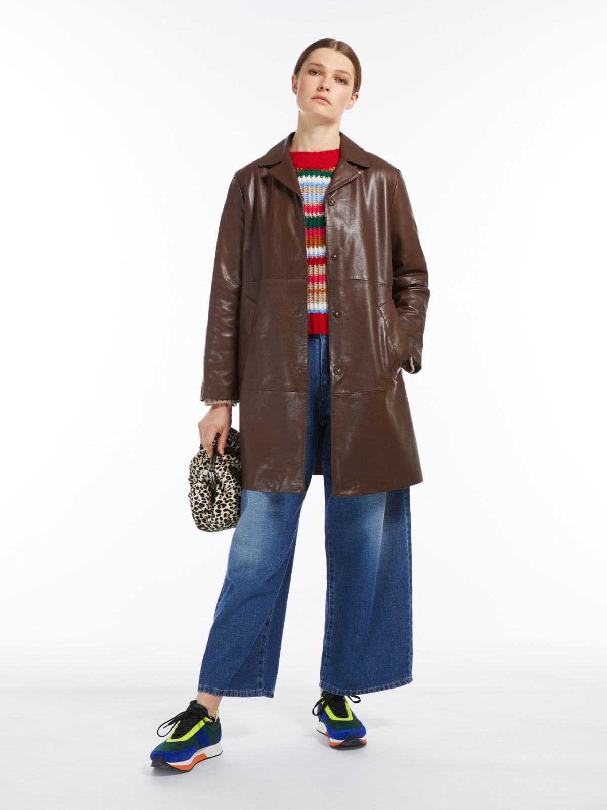 Nappa leather duster coat - TOBACCO - Max Mara