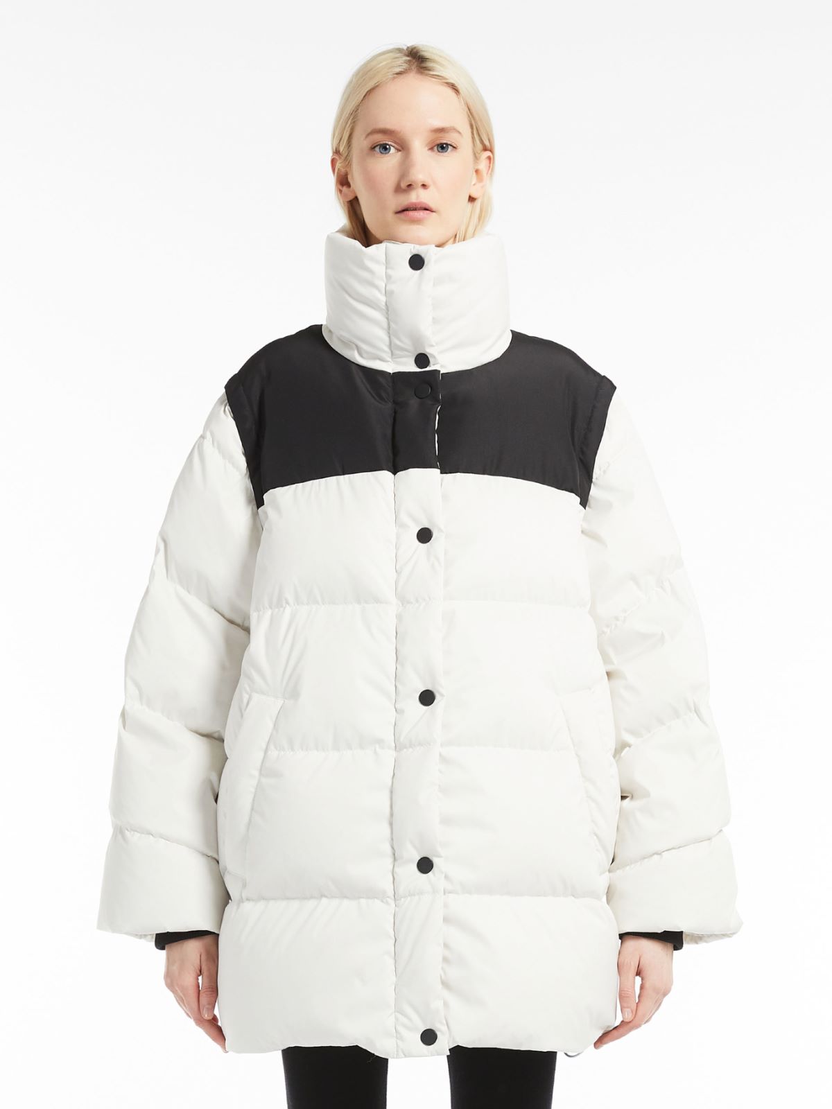 Water-repellent fabric down jacket - MILK - Max Mara - 2