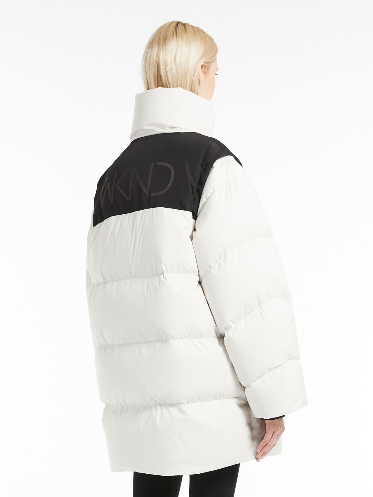 Water-repellent fabric down jacket - MILK - Max Mara - 3