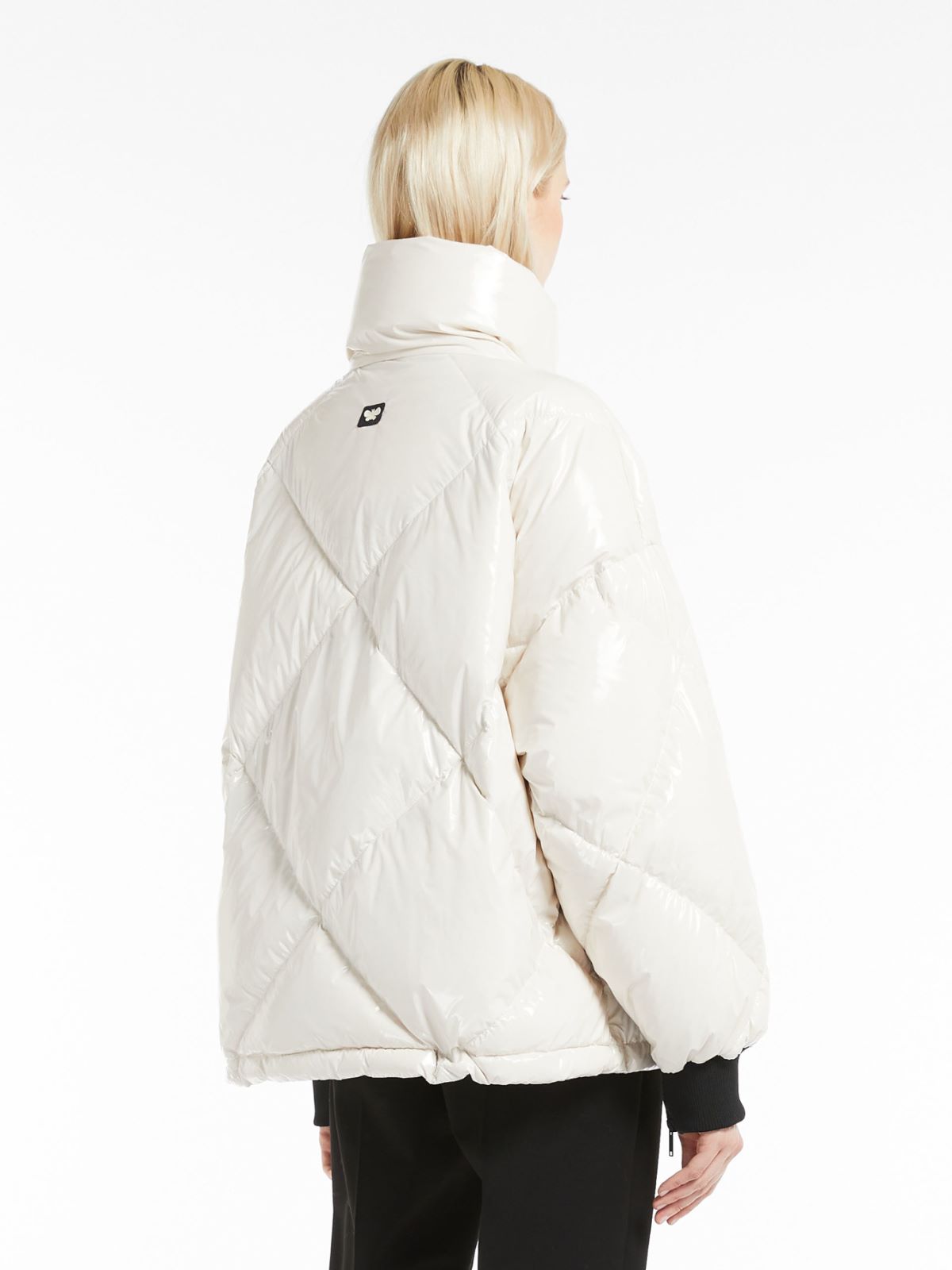 テクニカル キャンバス ダウン ジャケット - ミルク - Max Mara - 3