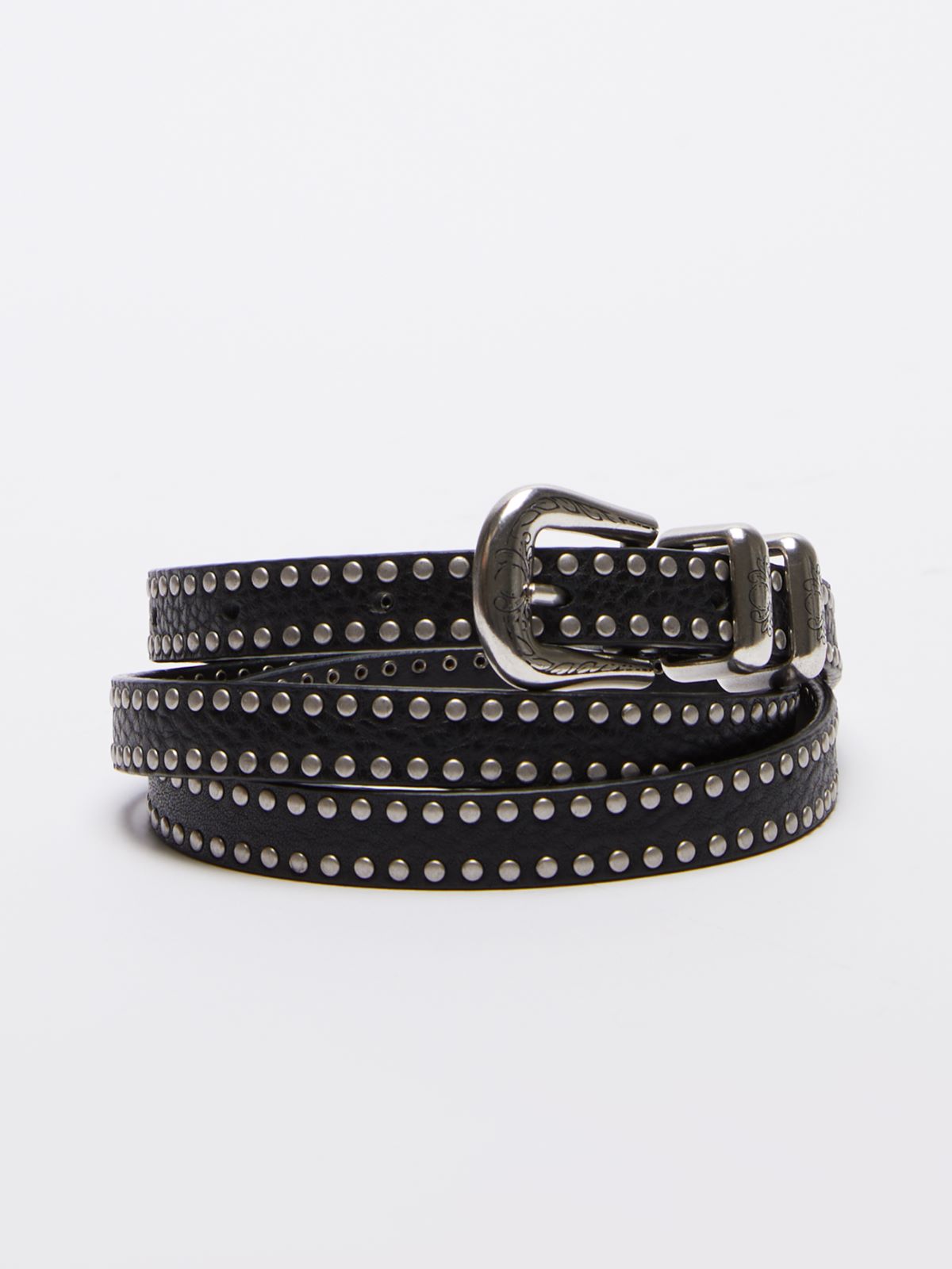 Buckle and tip-adorned belt - BLACK - Max Mara