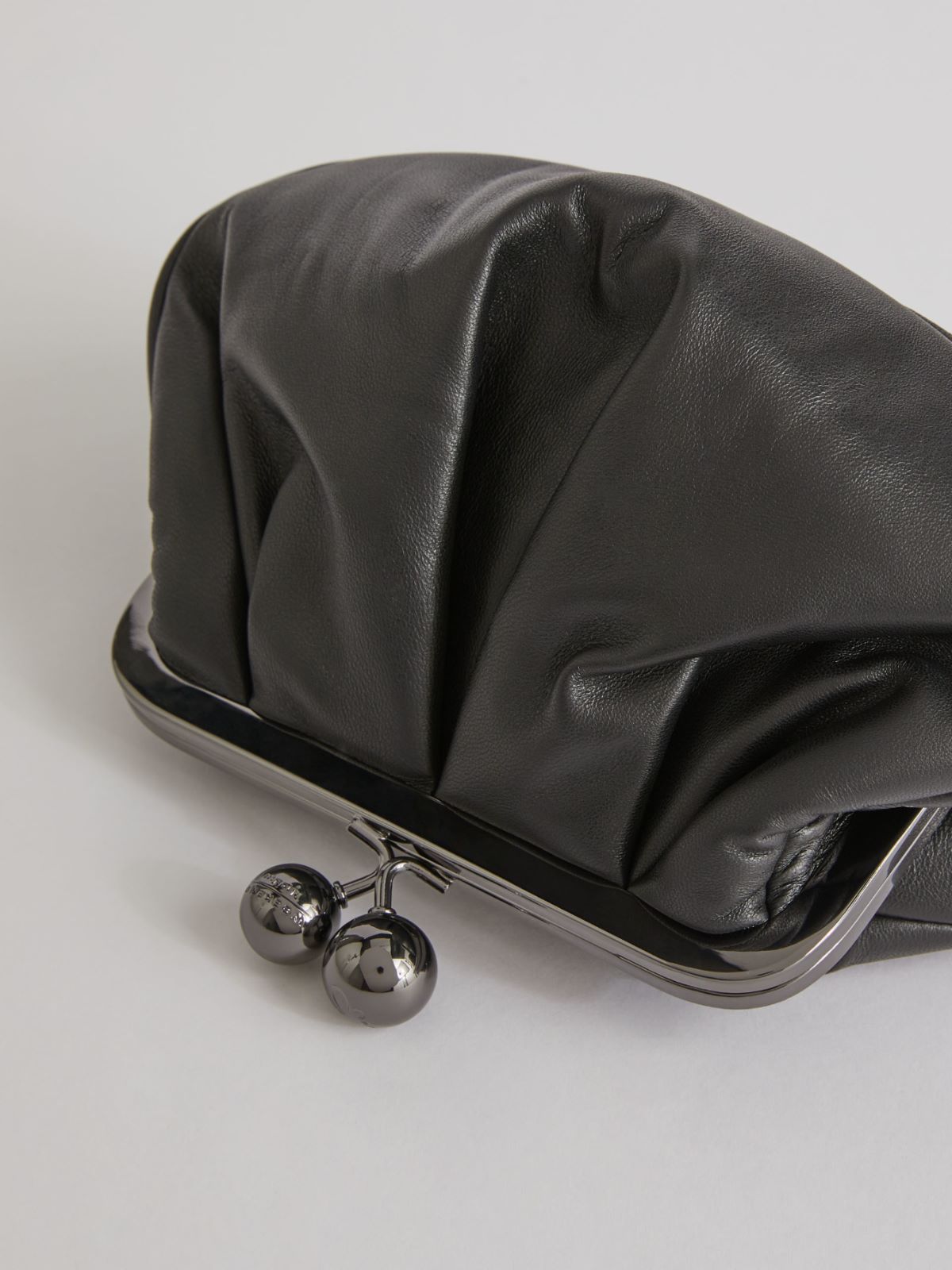 Small leather Pasticcino Bag - BLACK - Max Mara - 5
