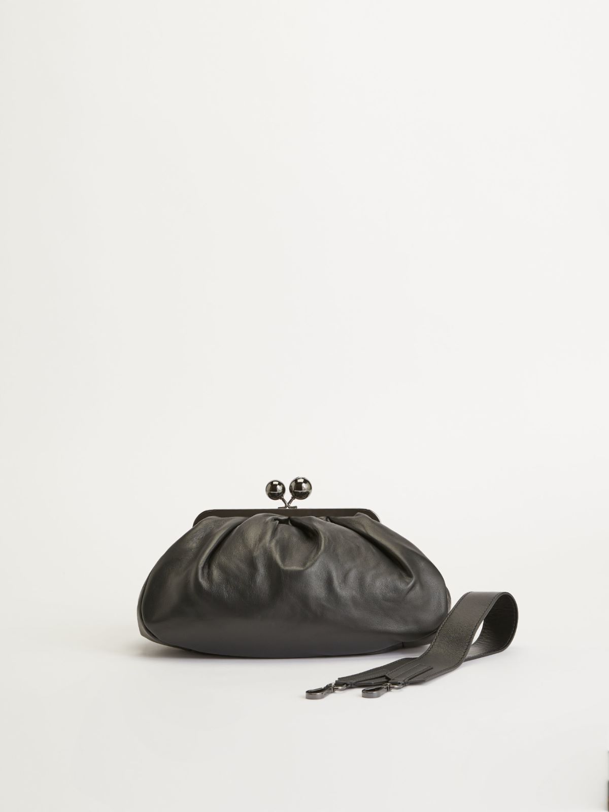 Medium leather Pasticcino Bag - BLACK - Max Mara - 3