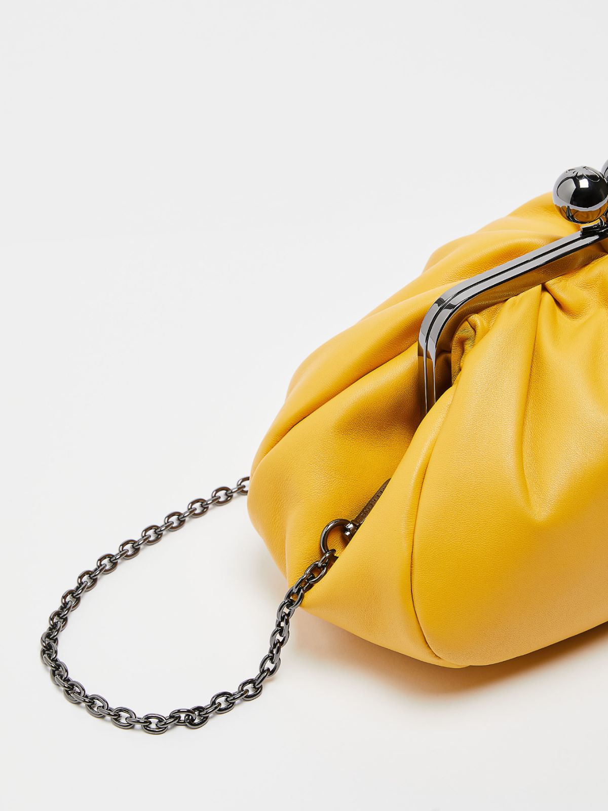 Medium leather Pasticcino Bag - BRIGHT YELLOW - Max Mara - 4