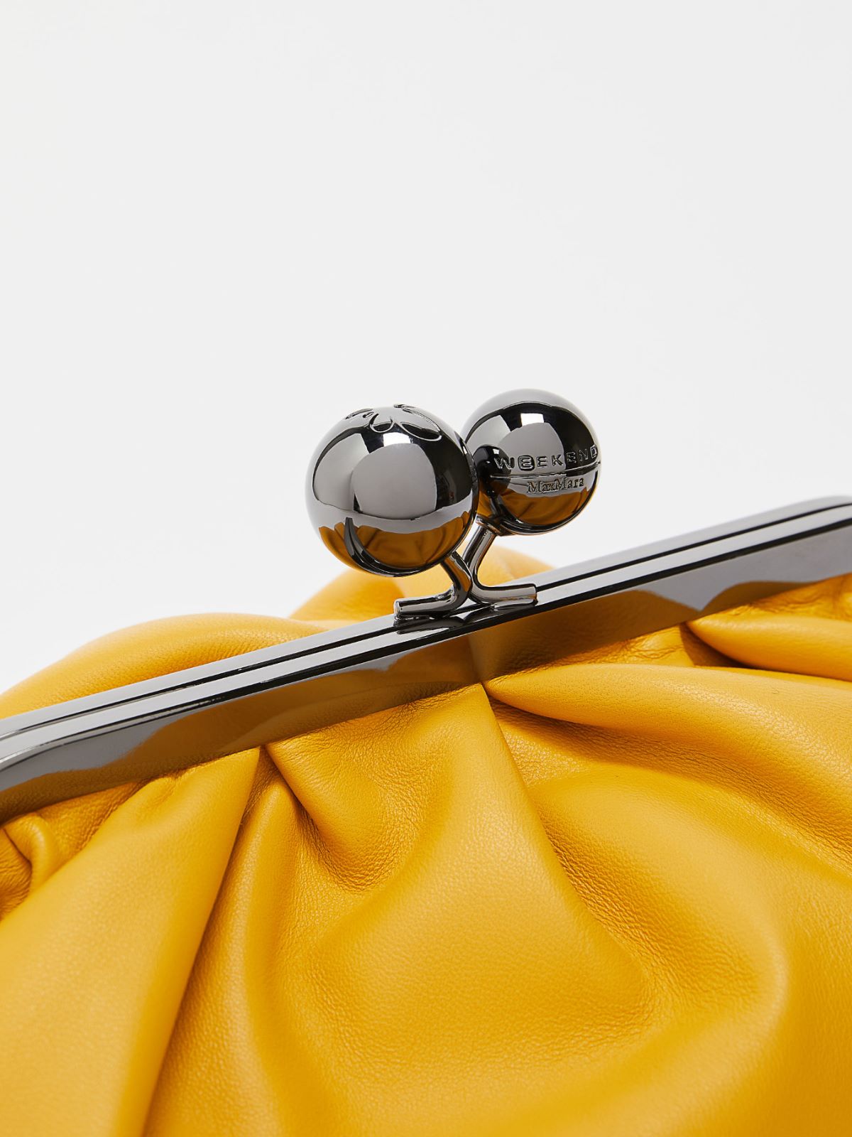 Medium leather Pasticcino Bag - BRIGHT YELLOW - Max Mara - 5