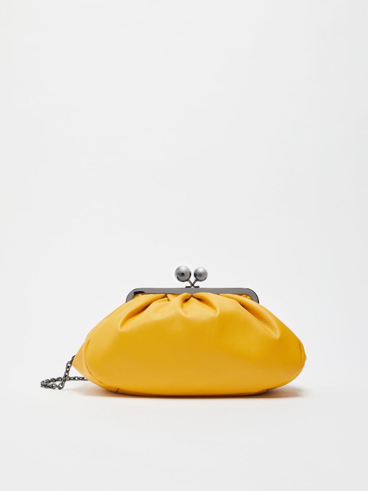 Medium leather Pasticcino Bag - BRIGHT YELLOW - Max Mara