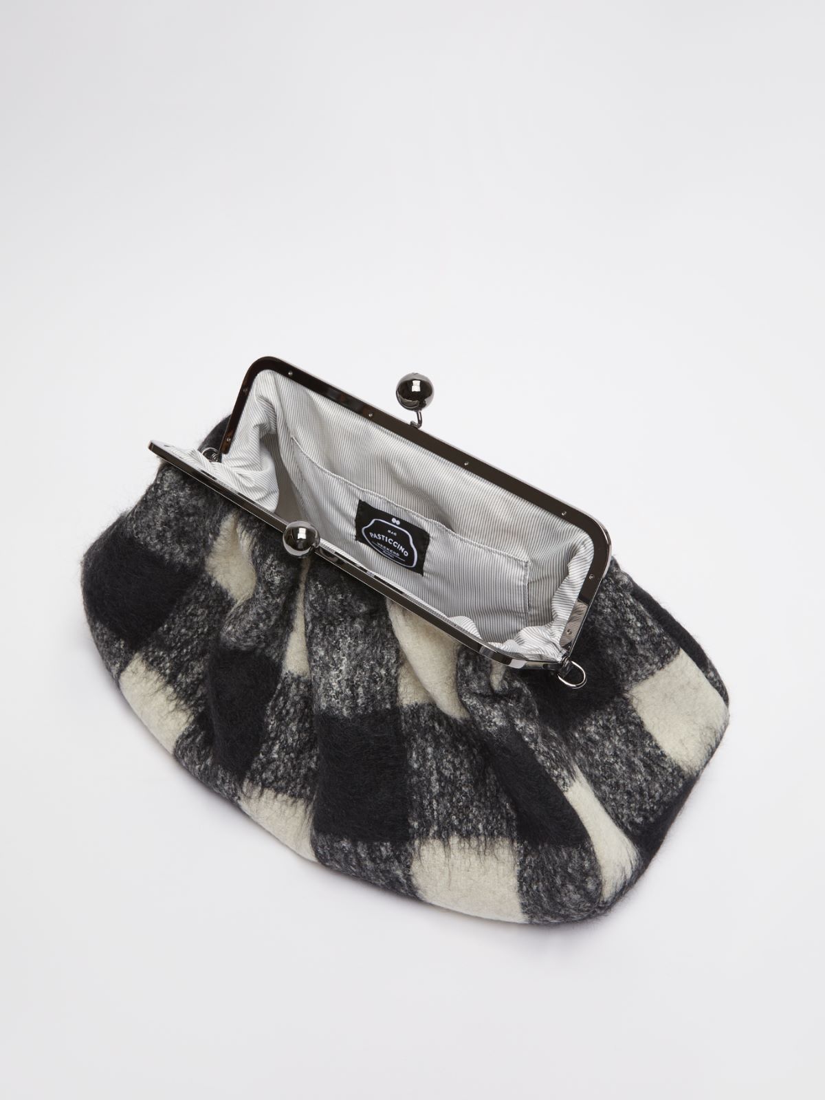 Large wool and alpaca Pasticcino Bag - WHITE - Max Mara - 6