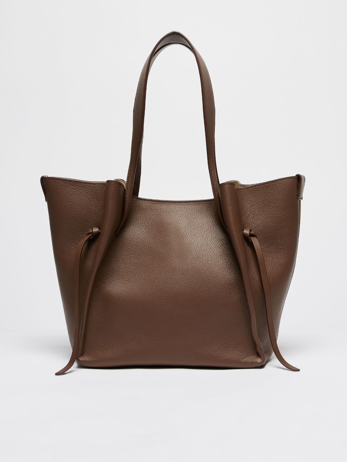 Leather shopping tote - TOBACCO - Max Mara - 3