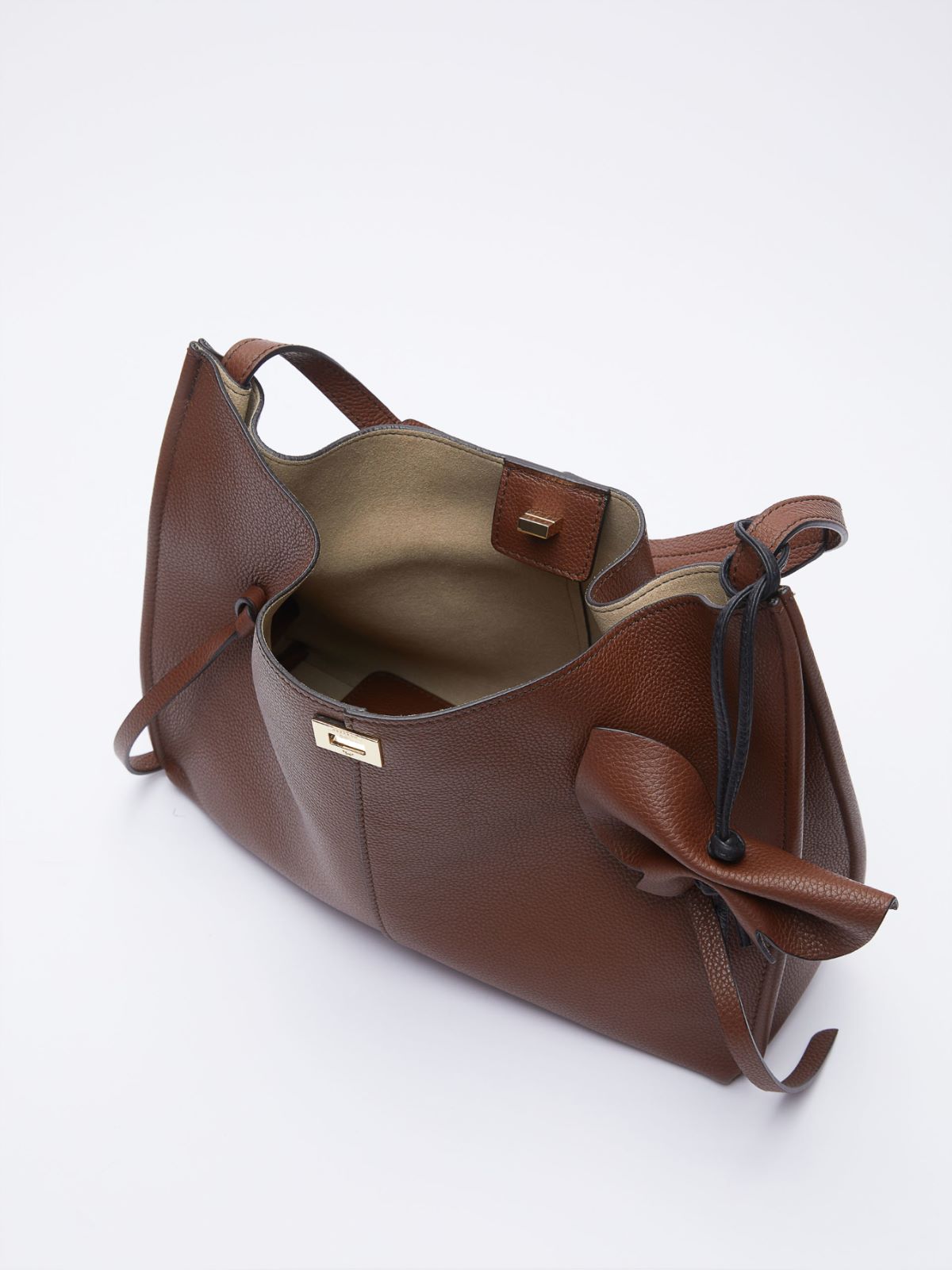 Leather bucket bag - TOBACCO - Max Mara - 5