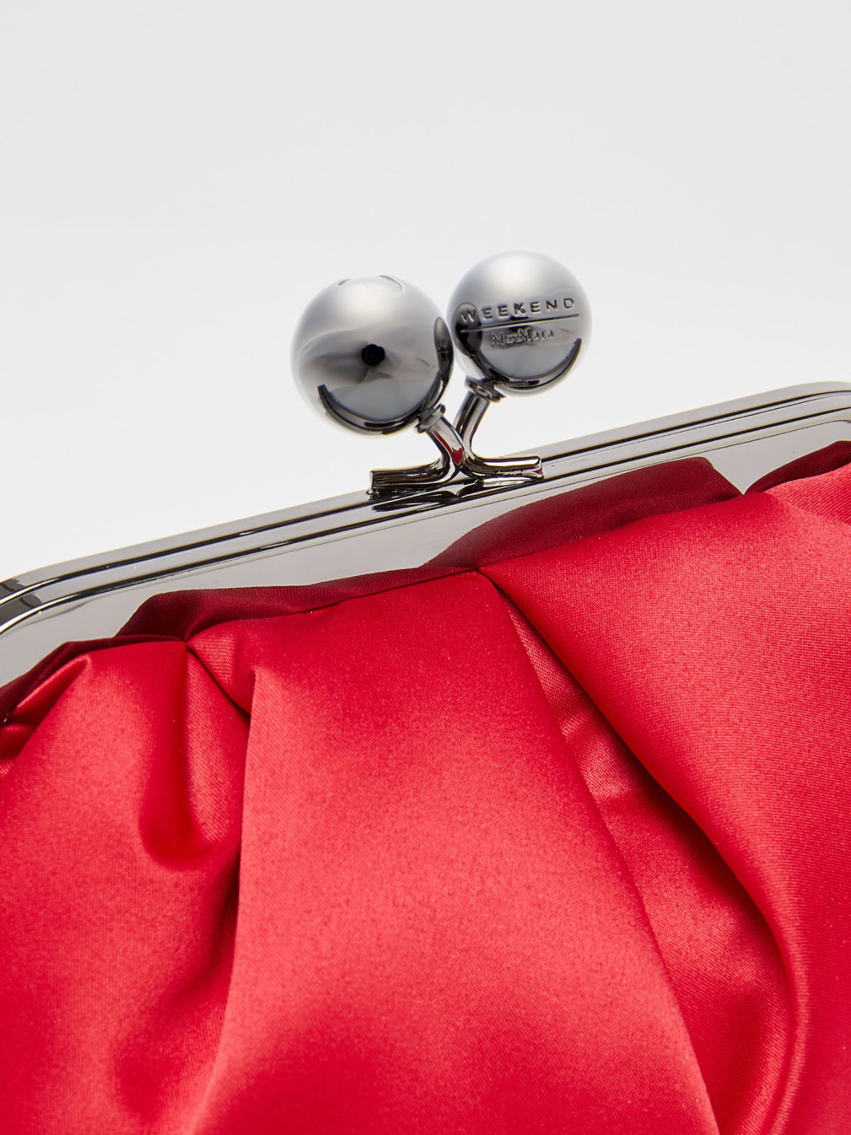 Mini satin Pasticcino Bag - RED - Max Mara - 5