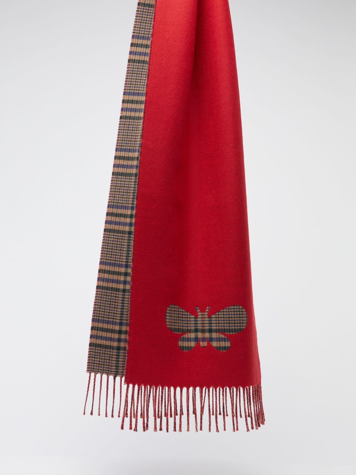 Logo stole - RED - Max Mara