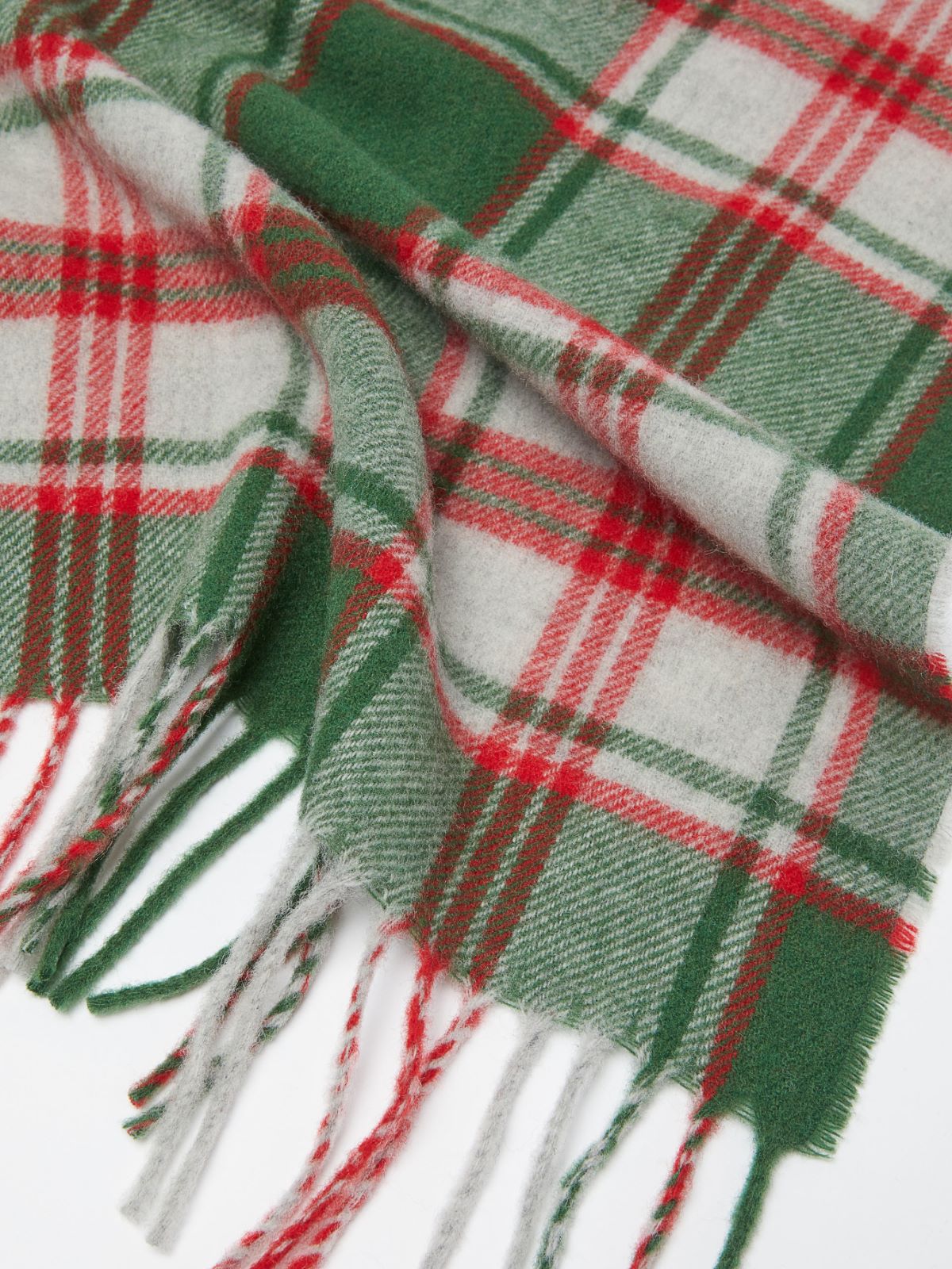 Fringed stole - SAGE GREEN - Max Mara - 3