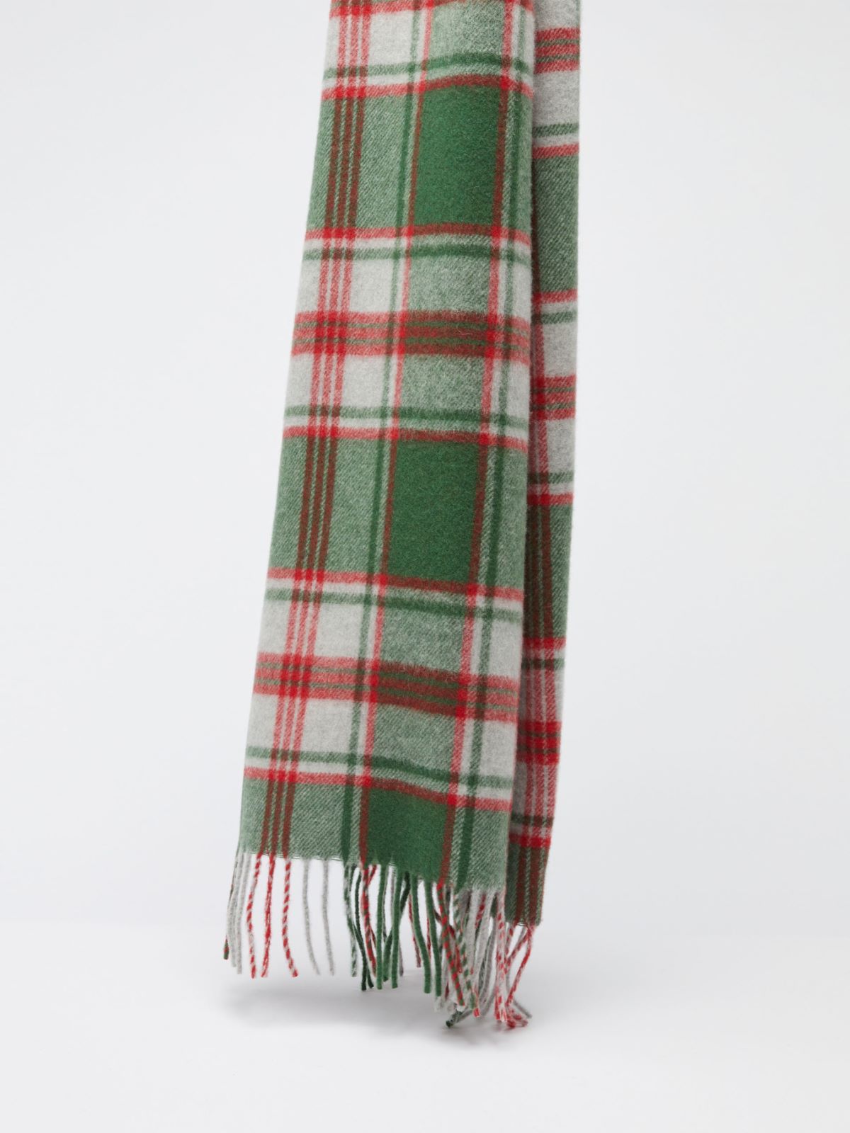 Fringed stole - SAGE GREEN - Max Mara