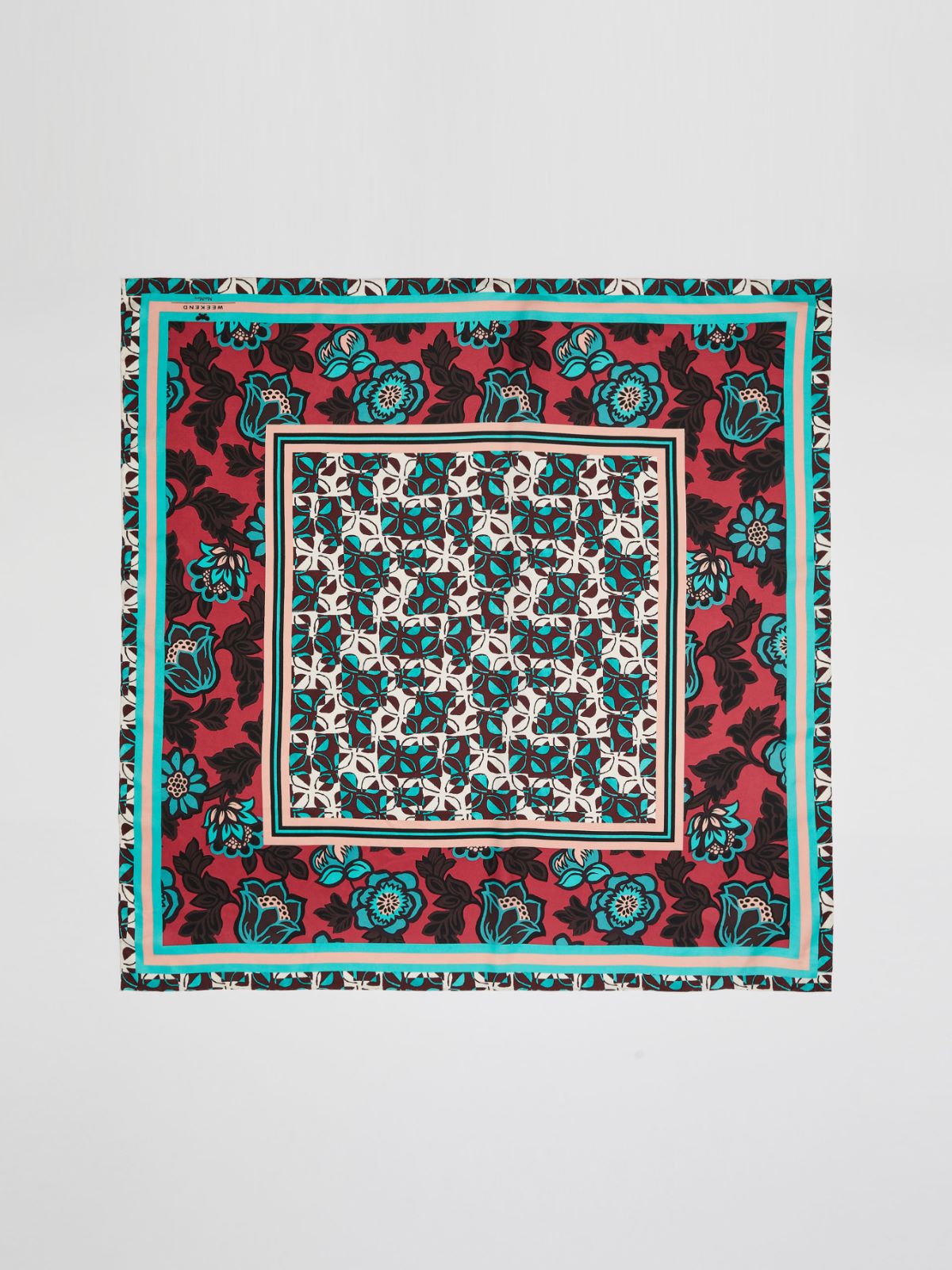 Silk twill neckerchief - PLUM - Max Mara