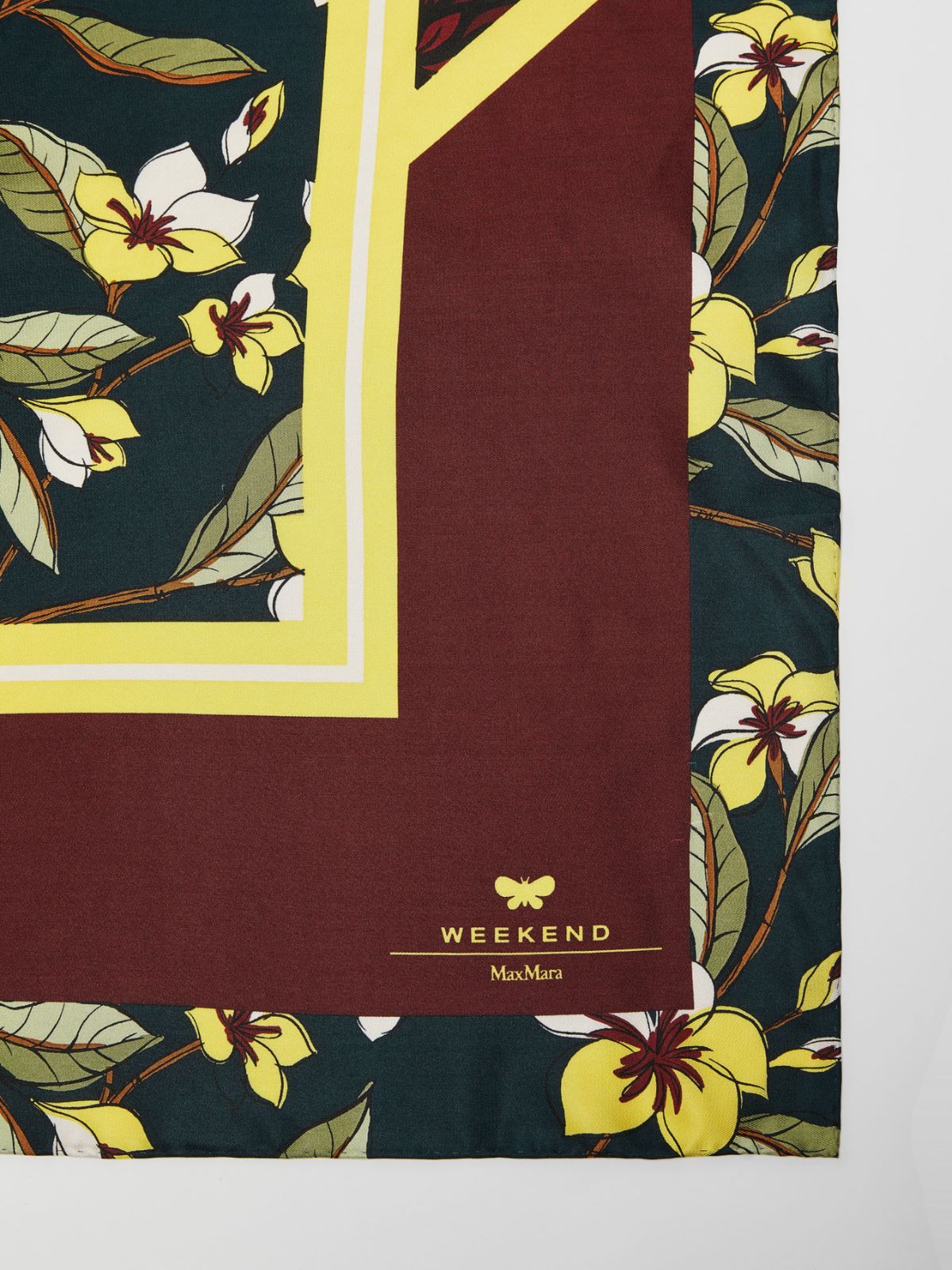 Silk twill neckerchief - BRIGHT YELLOW - Max Mara - 2
