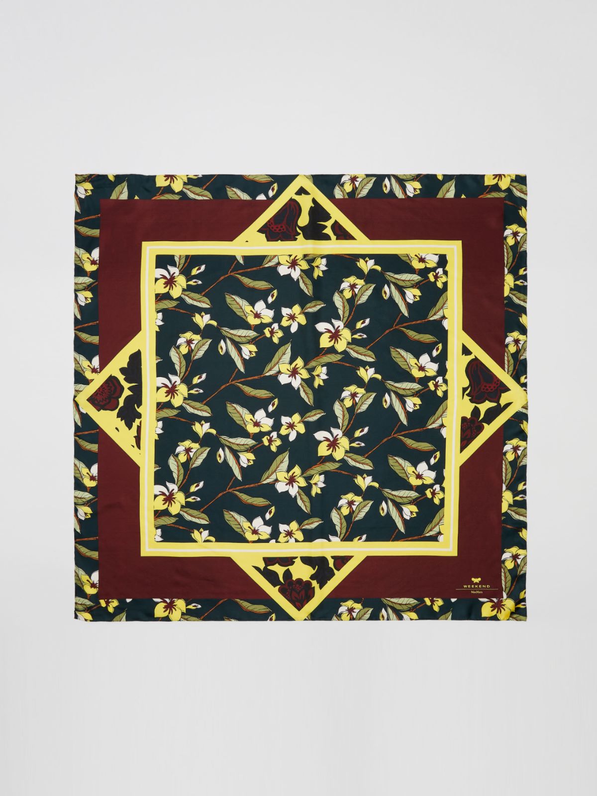 Silk twill neckerchief - BRIGHT YELLOW - Max Mara