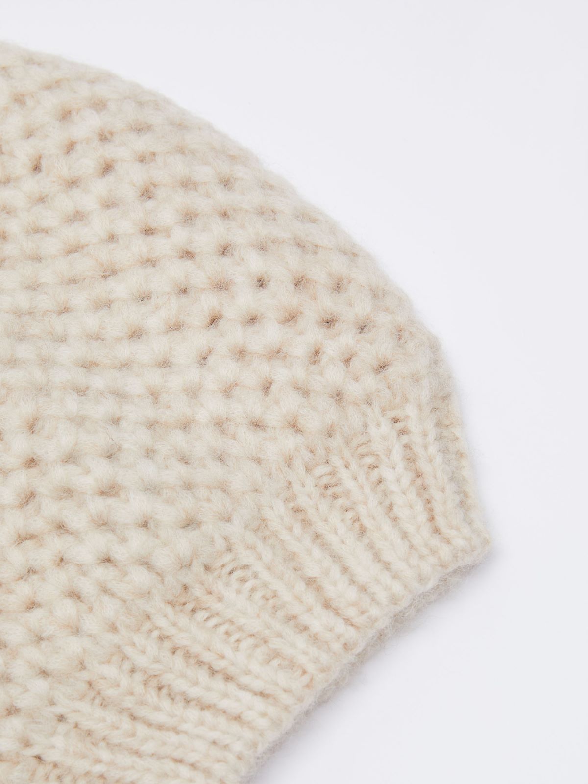 Cuffed beanie hat - BEIGE - Max Mara - 2