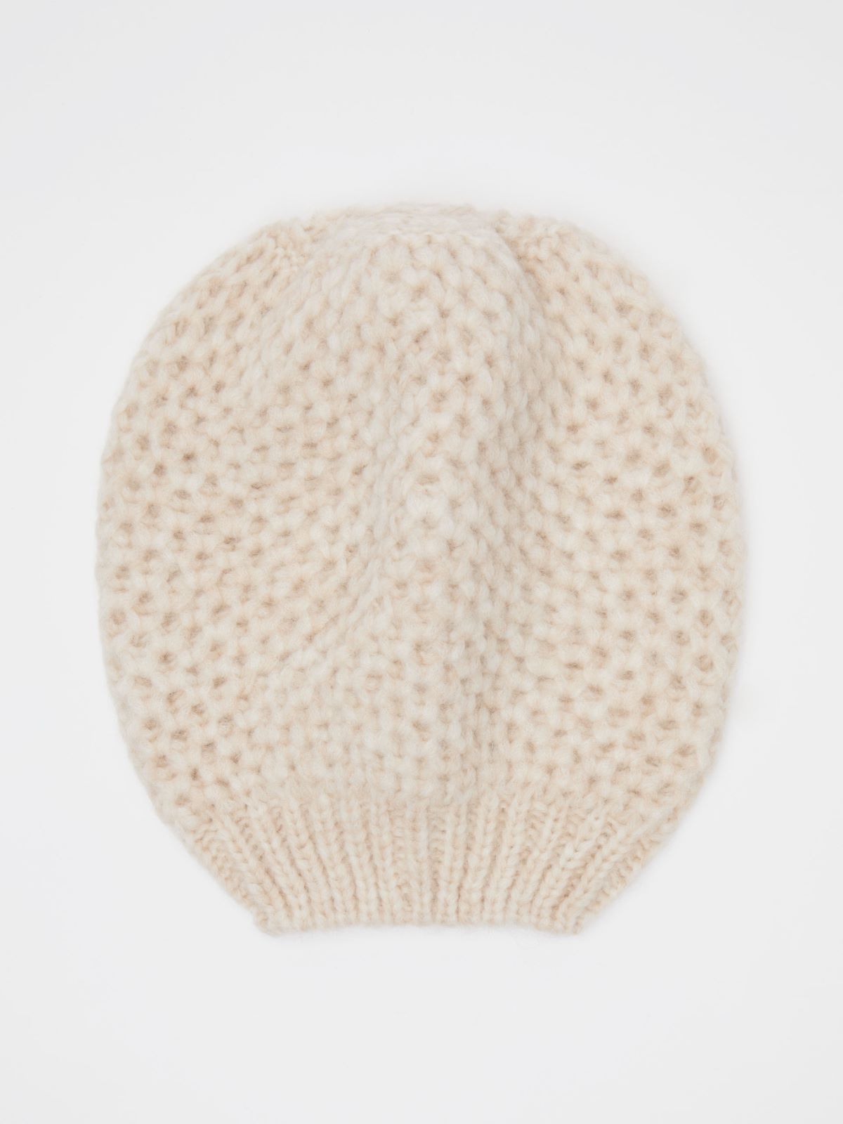Cuffed beanie hat - BEIGE - Max Mara