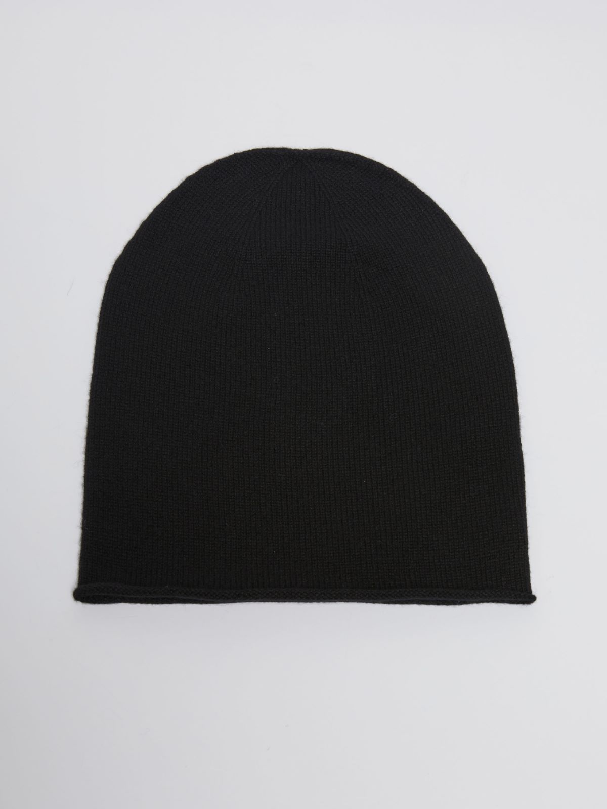 Cashmere beanie hat - BLACK - Max Mara