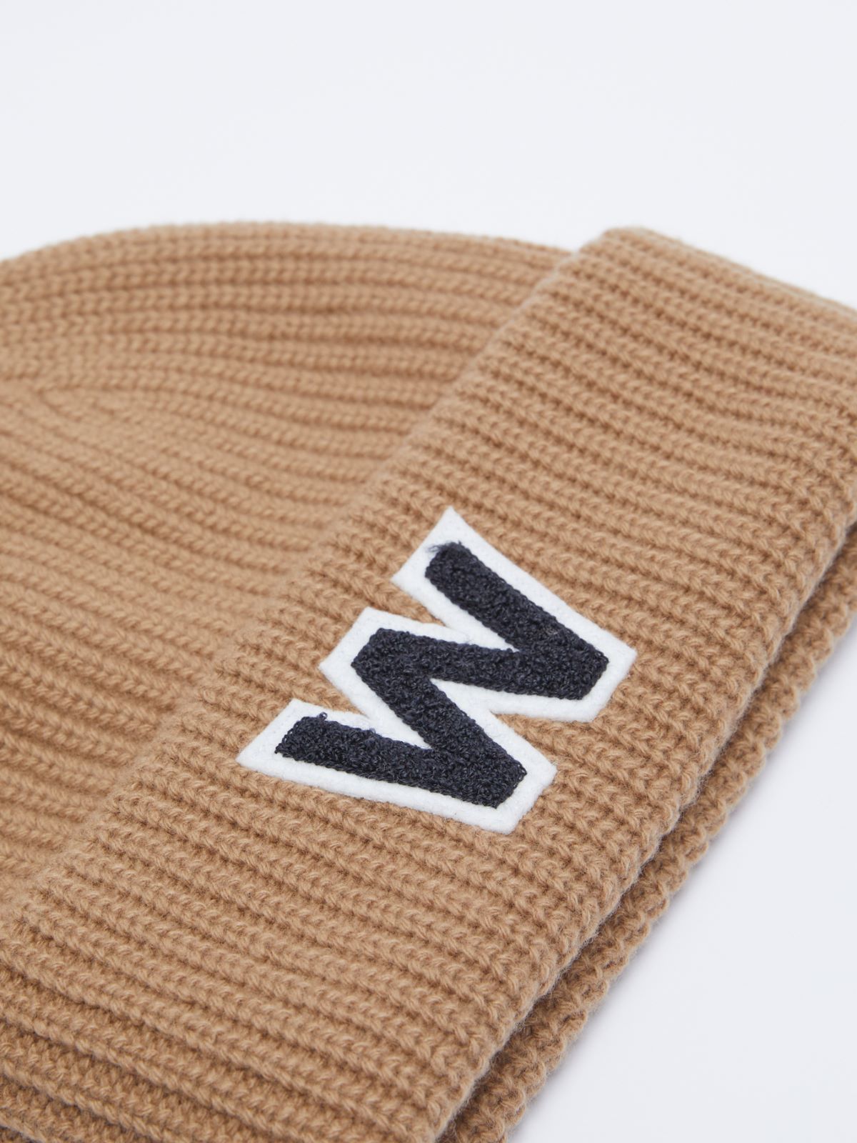 Logo beanie hat - CAMEL - Max Mara - 2