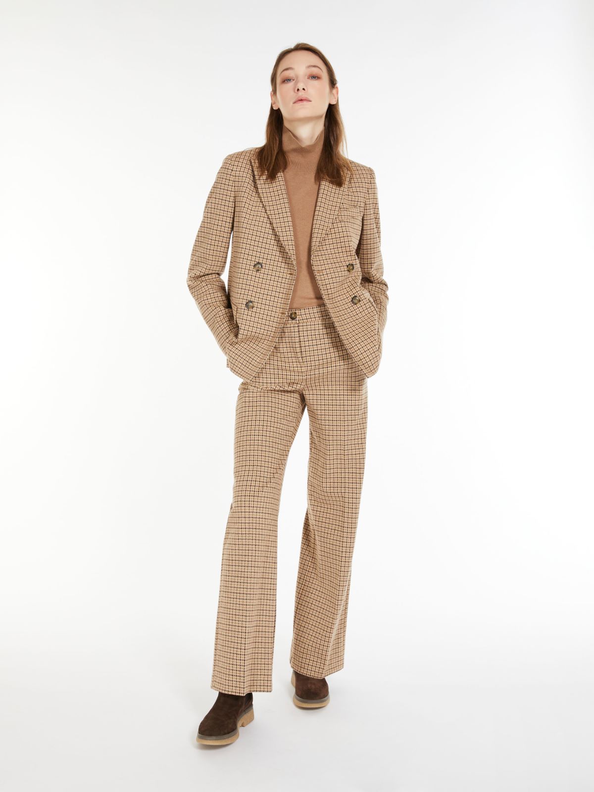 Jacquard jersey trousers - CAMEL - Max Mara