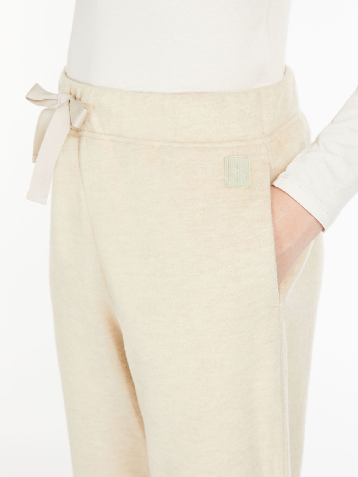 Jersey trousers - BEIGE - Max Mara - 4